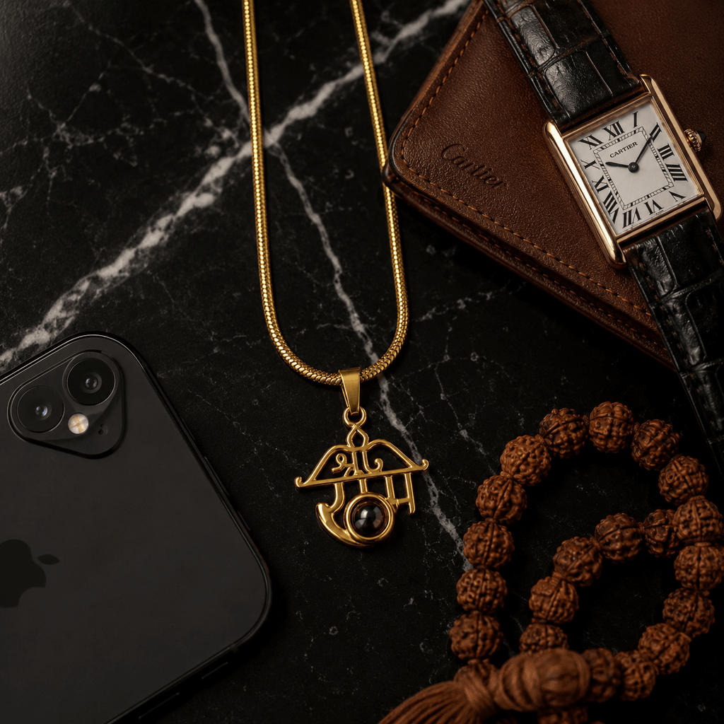 Shri Ram Divine Pendant™ with Hidden Meditating Hanuman Ji Image