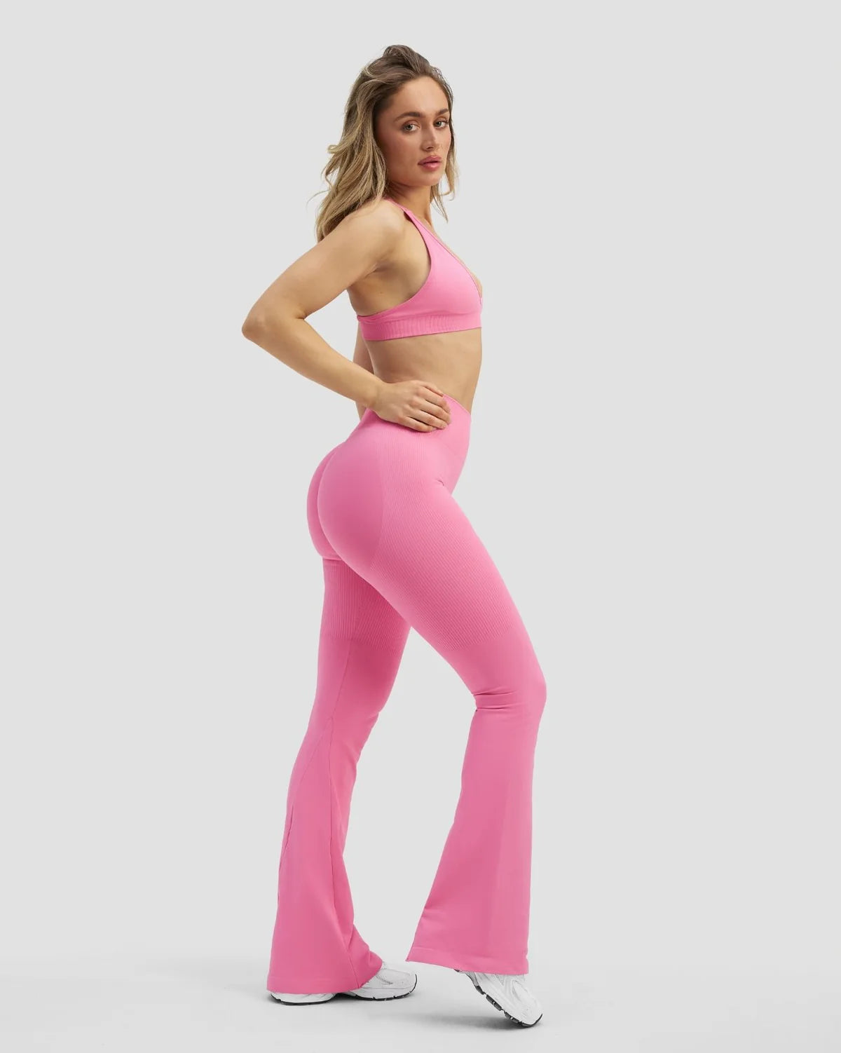Sculpting High Waist Flare Leggings