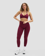 Super Scrunchy Butt Leggings Pack of 3 ( black,maroon,yellow )